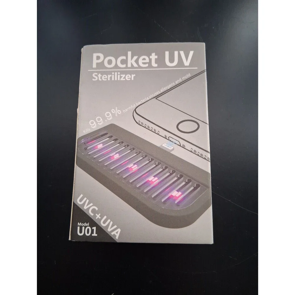 146 Cell Phone Pocket UV Disinfection Sterilizer UVC + UVA U01